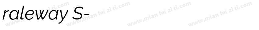 raleway S字体转换